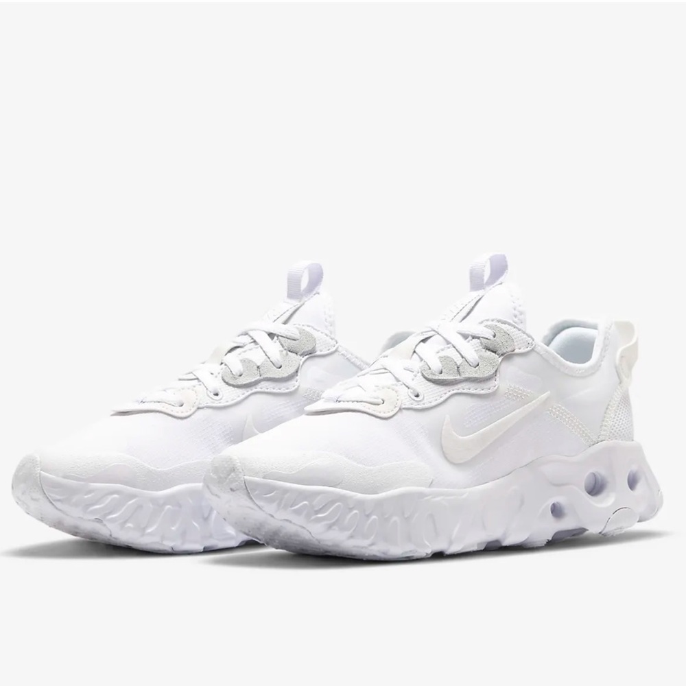 Nike React Art3mis All White Sneakers